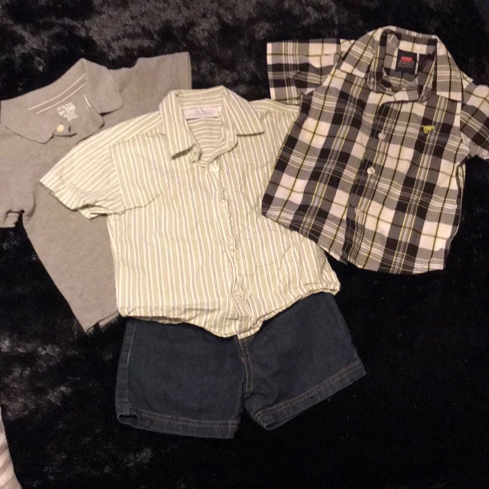 Boy’s 18 months shirts and short set